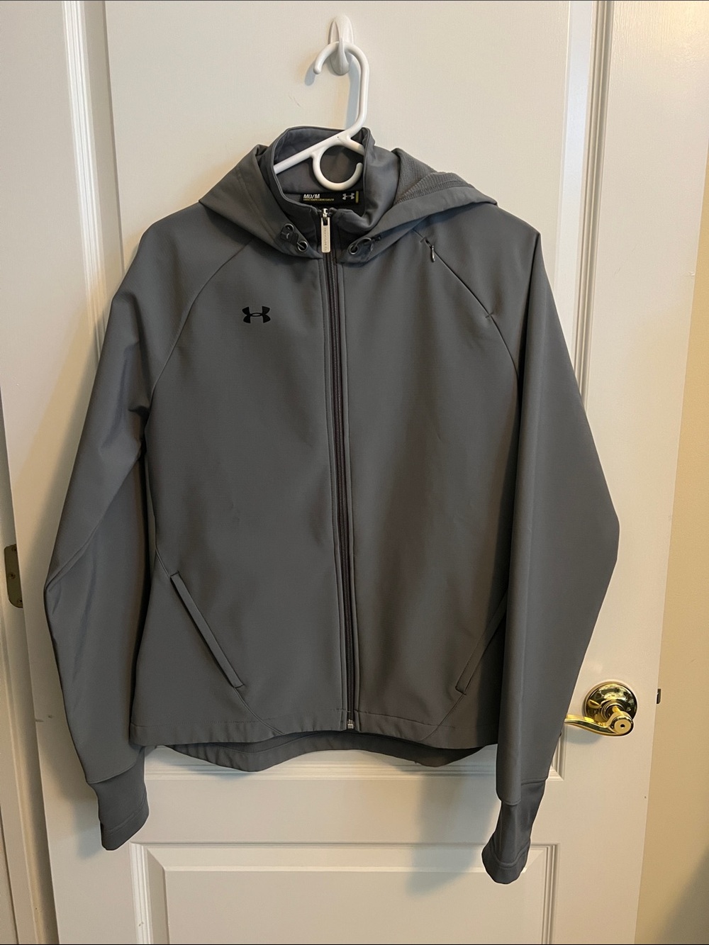 Under Armour women's Gray Hooded Softshell Performance Jacket